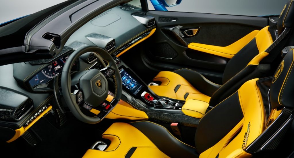 2021 Lamborghini Huracan with new interior styling